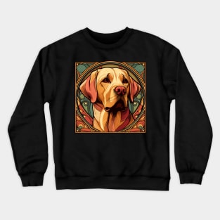 Golden Retriever Dog Art Nouveau Style Crewneck Sweatshirt